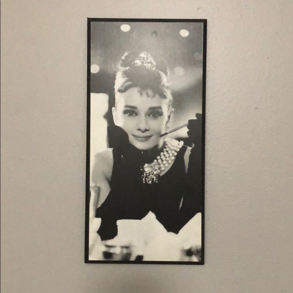 audrey hepburn wall hang/frame